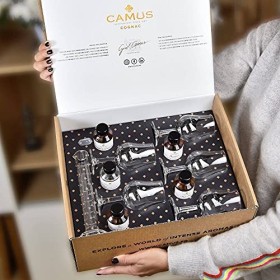 CAMUS Master Blender - Créez votre propre cognac XO - Kit de 4 montres de 5cl + bouteille 50cl envoyée séparément - 42%
