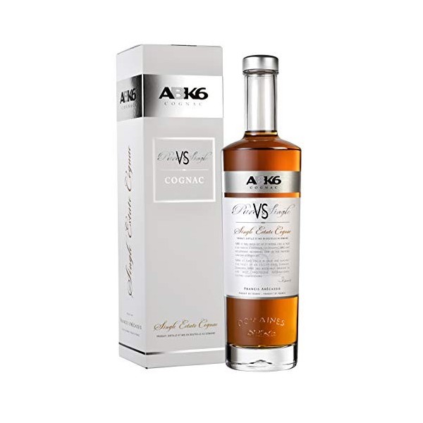 ABK6, Cognac VS Pure Single 70cl, 40% alc, Single Estate Cognac - coffret individuel