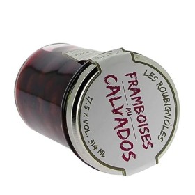Framboises au Calvados 31,4cl Les roubignôles Terres normandes - Produits Normandie
