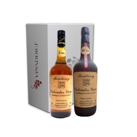 Coffret découverte Calvados Vieux domfrontais Montarcy 10 & 20 ans. 2x70cl.