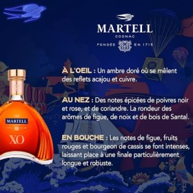 MARTELL XO Cognac - 40%, bouteille 70cl