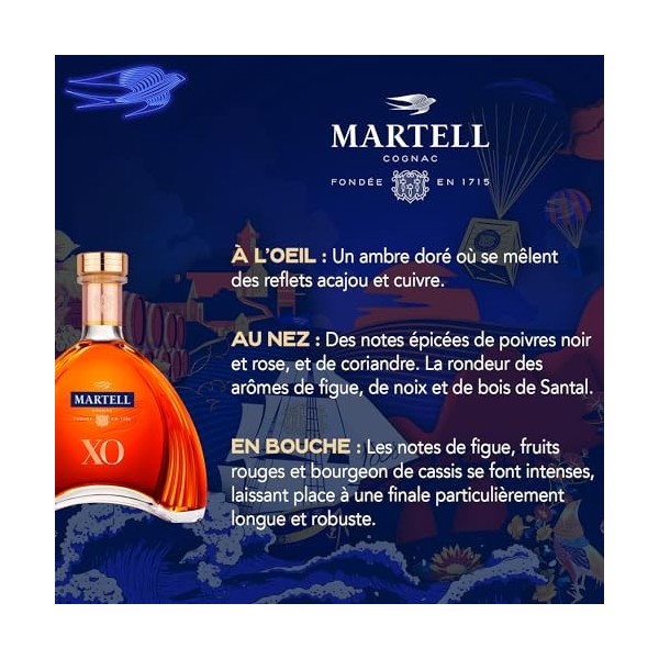 MARTELL XO Cognac - 40%, bouteille 70cl