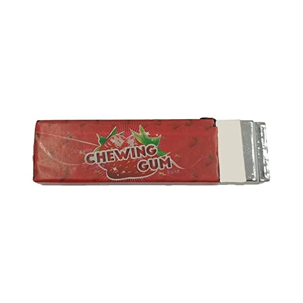 Farces et Attrapes/Chewing-gum Électrique Rouge Petite Décharge/Dimensions : 7,8 x 2 x 1,2 cm