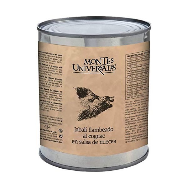 Montes Universales Sanglier flambé au Cognac et sauce aux noix 865 g
