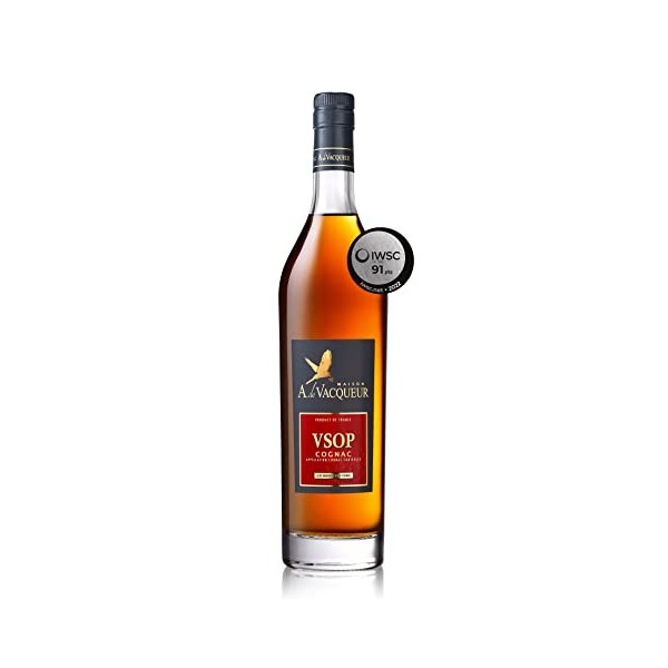 Cognac VSOP Maison A. de Vacqueur 70 cl, 40% et son étui