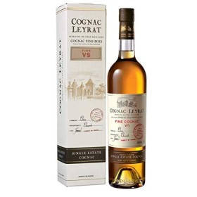 Leyrat, Cognac Fine VS 70cl, 40% alc, Single Estate Cognac Cru Fins Bois, en coffret individuel
