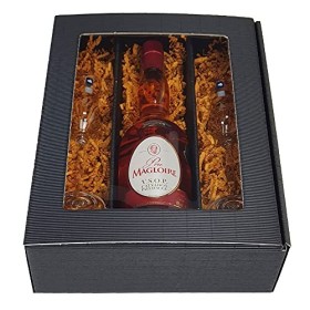 Coffret cadeau : Pays dAuge Calvados Père Magloire VSOP 0,7 l avec deux verres à calvados Leonardo originaux