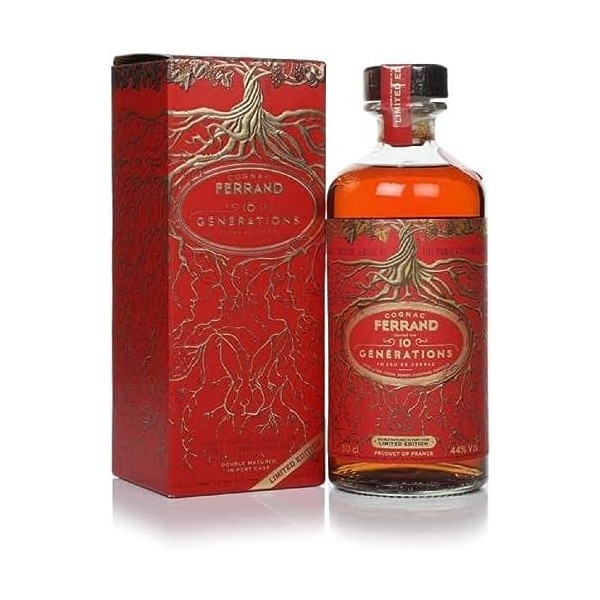 Cognac Ferrand 10 GÉNÉRATIONS Port-Cask Finish 44% Vol. 0,5l in Giftbox