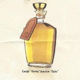 cognac 35 ans dage en carafe karma 70cl presente en coffret louis roque