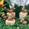 LOT DE 5 CHOCOLAT DE PAQUES - MINI SUJET DE PAQUES 15G X5 - LAPIN POULE OEUFS CLOCHE - CHOCOLAT DE PAQUES - GOURMANDISES DE P