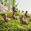 LOT DE 5 CHOCOLAT DE PAQUES - MINI SUJET DE PAQUES 15G X5 - LAPIN POULE OEUFS CLOCHE - CHOCOLAT DE PAQUES - GOURMANDISES DE P