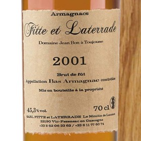 FITTE ET LATERRADE ARMAGNAC MILLÉSIME 2001 70 cl