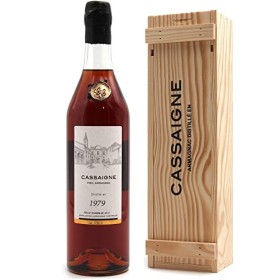 coffret Bois Armagnac Cassaigne Millésime 1979-70cl