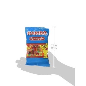 Haribo Bonbons roulette saveur fruits 25 g lot de 6 