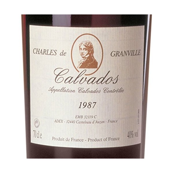CHARLES DE GRANVILLE CALVADOS 1987 70 CL