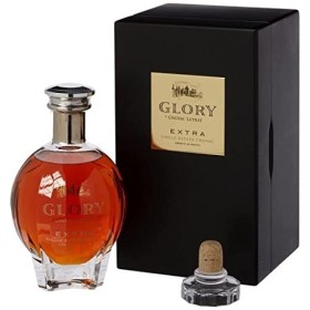 Leyrat, Coffret Cognac XO Extra Glory carafe 70cl, 45% alc, Single Estate Cognac Cru Fins Bois.