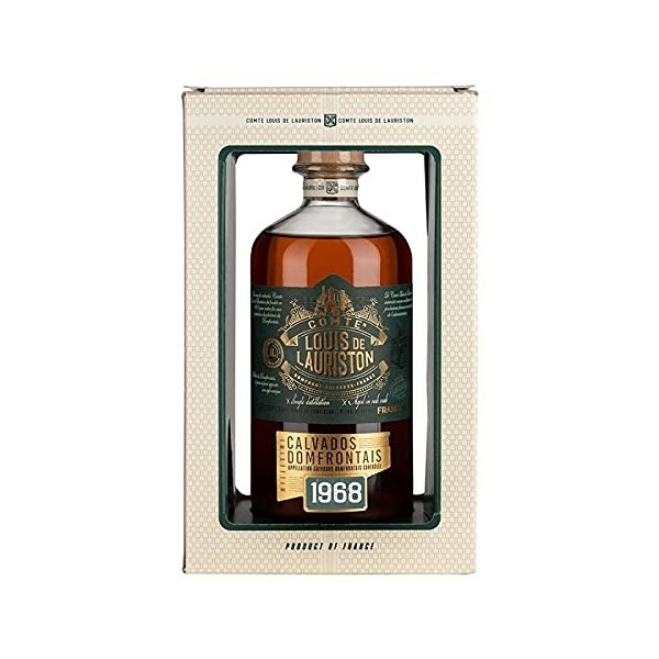 Comte Louis de Lauriston - Calvados Millésime 1968 42% 70cl -Made in Calvados