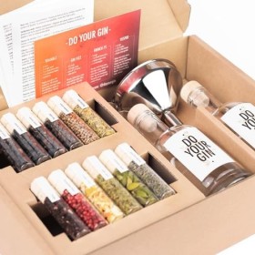 DO YOUR GIN | Kit Infusion Dalcool Pour Fabrication De Gin | Cadeaux Danniversaire | Cadeaux Sympas Pour Hommes & Femmes | 