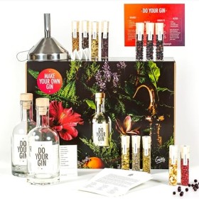 DO YOUR GIN | Kit Infusion Dalcool Pour Fabrication De Gin | Cadeaux Danniversaire | Cadeaux Sympas Pour Hommes & Femmes | 
