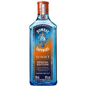 Bombay Sapphire Sunset Limited Edition Premium London Dry Gin, infusé à la vapeur avec de la cardamome blanche, du curcuma et