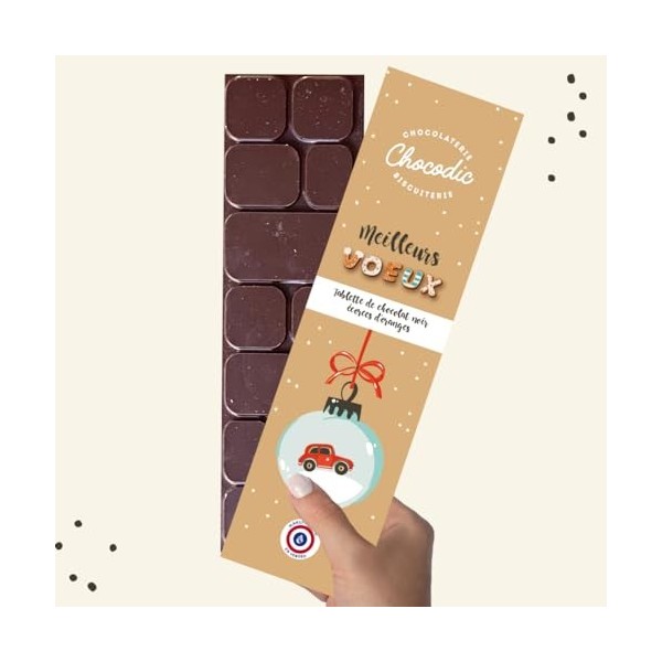 TABLETTE DE CHOCOLAT SAVEUR AU CHOIX | moulage de noël | Chocolat Noel artisanal Chocodic Chocolat blanc 