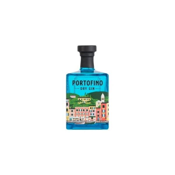 PORTOFINO - Dry Gin - 43 Purcent Alcool - Origine : Italie - Notes de Genièvre et Citron - 50 cl