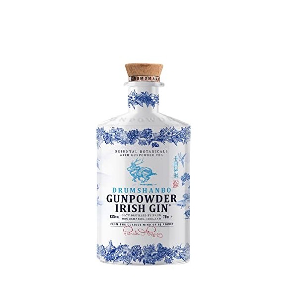 DRUMSHANBO GUNPOWDER Gin Ceramic Bottle - Gin - 43% Alcool - Origine : Irlande - Bouteille 70 cl