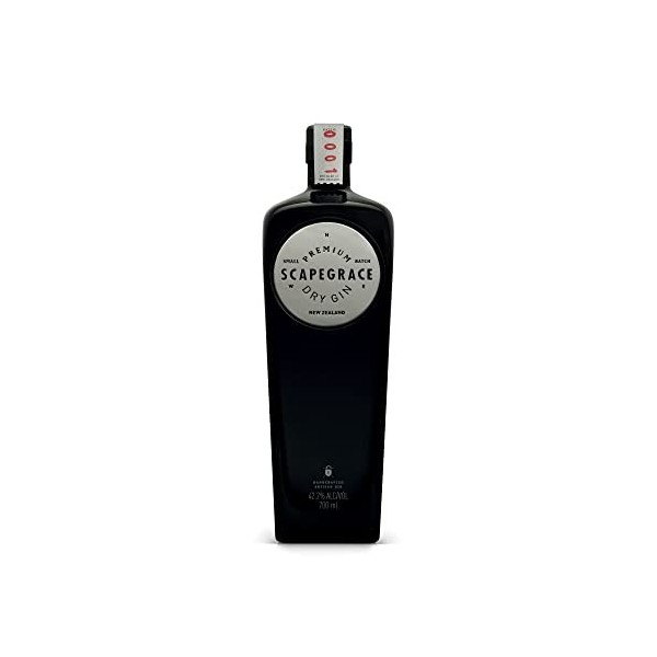 SCAPEGRACE Classic 42.2% - Dry Gin Premium - Small Batch - Distillé Avec de LEau Glaciaire - 70cL