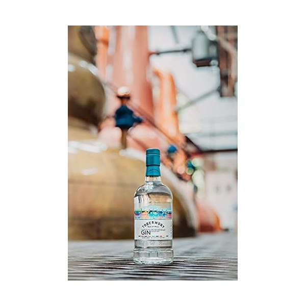 TOBERMORY Hebridean Gin - Gin Artisanal - Utilisation partielle du distillat de whisky Tobermory - Isle of Mull - 43.3% 70cl