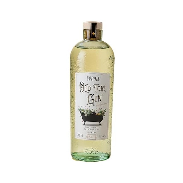 Gin Old Tom Esprit de Ruche - 70cl - 42% - Distillé en Île de France - BIO - Assemblé avec un miel de châtaignier