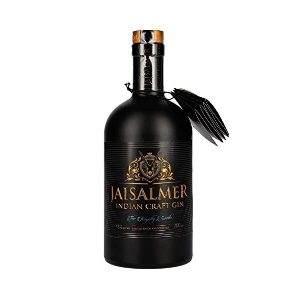 JAISALMER - Indian Craft Gin- Gin - 43% Alcool - Origine : Inde - Bouteille de 70 cl