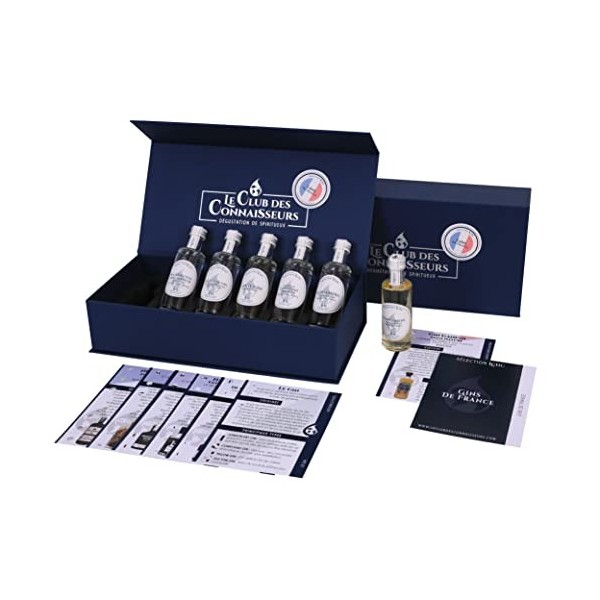 Coffret Dégustation Gin De France 6 x 40ml - En Solo Ou Duo - Dry Gin, London Dry Gin, Distilled Gin