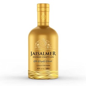 JAISALMER Gold Edition - Distilled Gin - 43% Alcool - Origine : Inde - Bouteille 50 cl