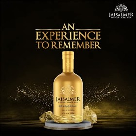 JAISALMER Gold Edition - Distilled Gin - 43% Alcool - Origine : Inde - Bouteille 50 cl