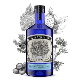 KAIZA 5 BLUE GIN – 0,7 l - 43% | Gin dAfrique du Sud/Le Cap | Floral, fruité, frais | Sureau, myrtille et fruit du dragon