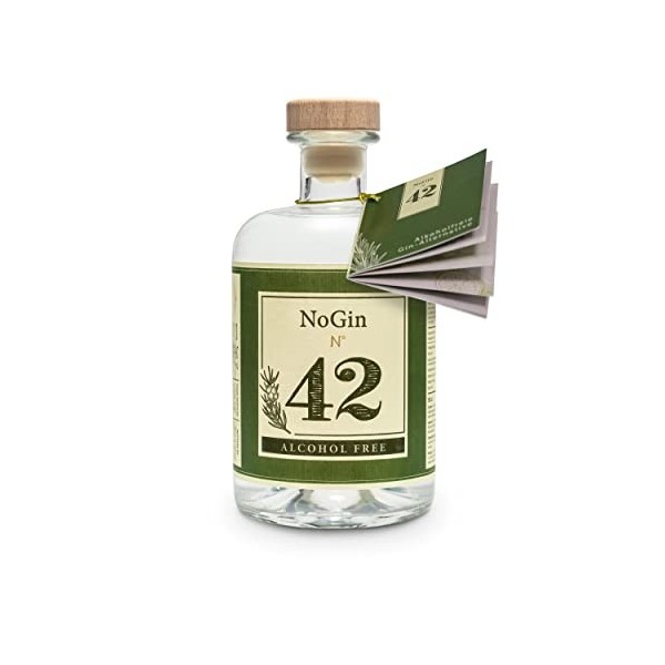 NoGin 42 - Lalternative au gin sans alcool avec les épices originales du Gin 42 | jnpr | Sans sucre | Compagnon idéal pour l