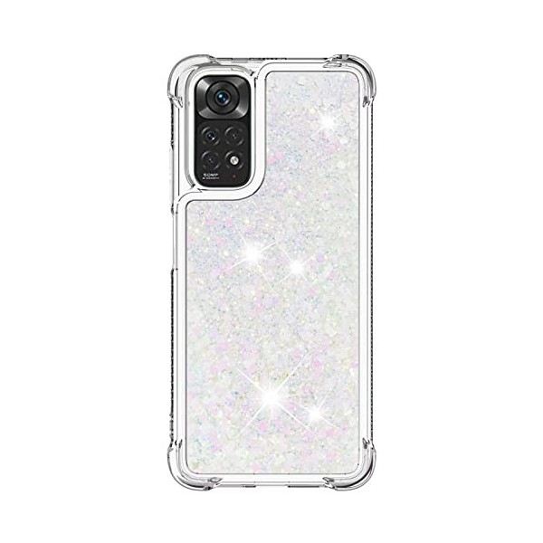TTVV Miagon Brillant Liquide Sables Mouvant Coque pour Xiaomi Redmi A1 Étui Transparent Quatre Coins Liquides Antichoc Bumper