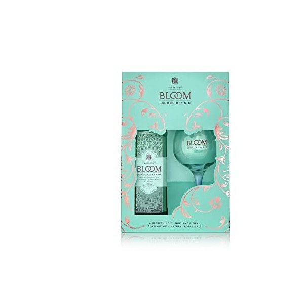 Bloom London Dry Gin 40% Vol. 0,7l in Giftbox with glass