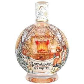 Snow Globe Gin, Orange & Gingerbread Gin Liqueur, 70cl, Illuminating Bottle