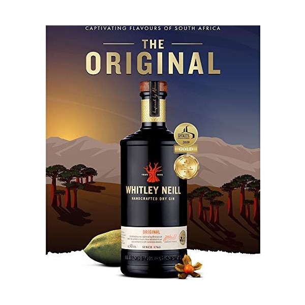 Whitley Neill ORIGINAL Dry Gin 43% Vol. 1l