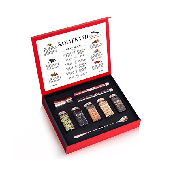 Coffret Cadeau Gin Tonic Botanique & Épices 200 Grammes - pour les Amateurs de Cocktails