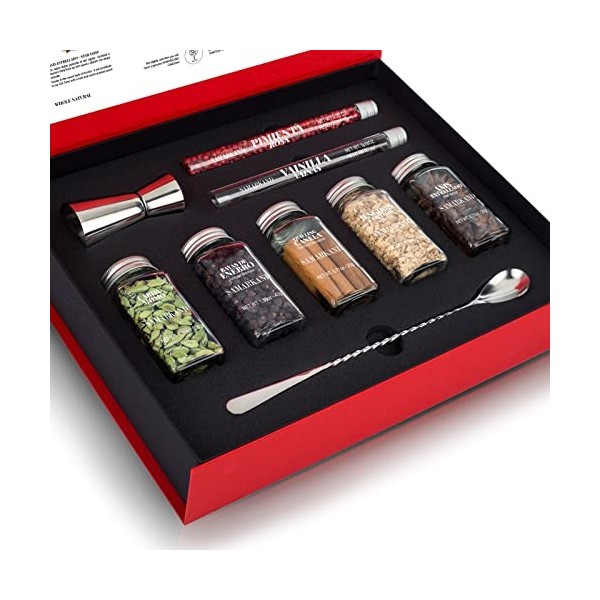 Coffret Cadeau Gin Tonic Botanique & Épices 200 Grammes - pour les Amateurs de Cocktails