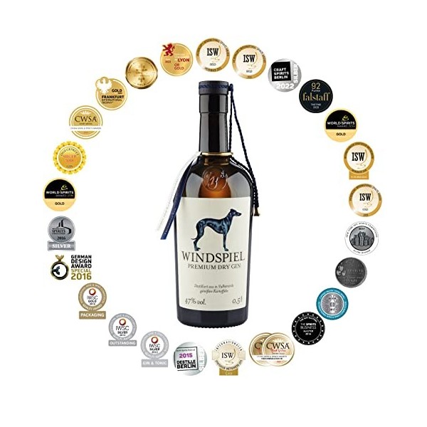 Windspiel Premium Dry Gin Mini 0,05L 47% Vol. 