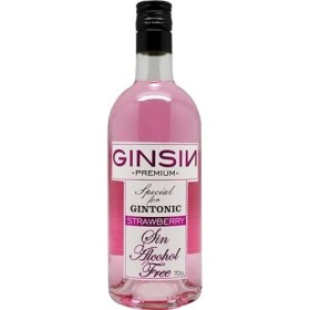 GINSIN Gin sans alcool bouteille de strawberry 70 cl