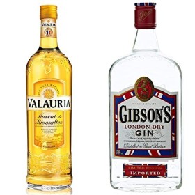 Valauria Vin Doux Muscat De Rivesaltes 1 L & Gibson Gin London Dry 70 cl