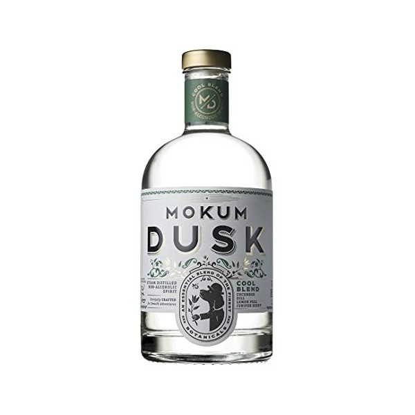 Gin Mokum Dusk sans alcool - 0,0% Mélange Frais - Alternative rafraîchissante sans alcool distillée - Gin sans alcool végétal