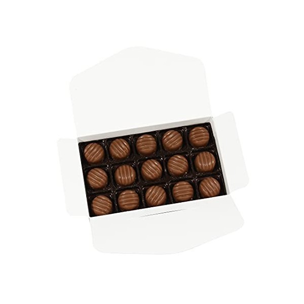 CHEVALIERS DARGOUGES Maîtres Chocolatiers Français - Bouchées caramel fondantes chocolat lait 33% - Ballotin dégustation 140