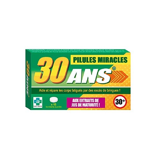 Boite de Médicament Bonbon Humoristique – Pilules Miracles Anniversaire 30 ans