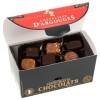 CHEVALIERS DARGOUGES Maîtres Chocolatiers Français - Assortiment de chocolats noir 70% et lait 33% - Ballotin vintage Noël 2
