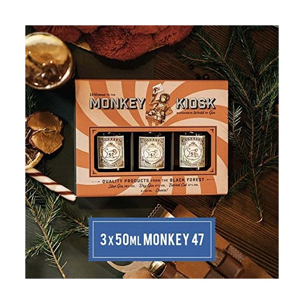 Monkey 47 Monkey 47 Kiosk Set 41% Vol. 3 x 50 ml